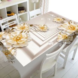Couche de cuisine à motif floral sculpté de luxe 3D