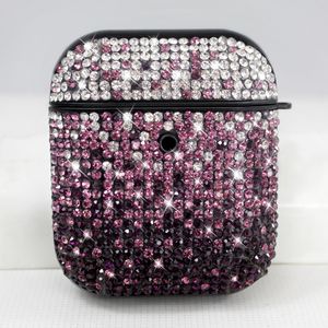 Étui pour écouteurs de luxe 3D diamant paillettes Bling pour Airpods 1 2 3 casque sans fil Bluetooth housse de protection sacs de boîte de charge