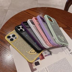 Luxe 3D Sparkling Diamond Protection Soft Phone Case Geschikt voor iPhone 14 15 Pro 13 12 11 15 Pro Max Strass Edelsteen Siliconen Cover 240102
