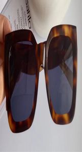 Luxe 41450 zonnebrillen voor vrouwelijke ontwerper Audrey Goggle Wrap Designer UV Protection unisex Model vierkant frame luipaard dubbele colo8907625