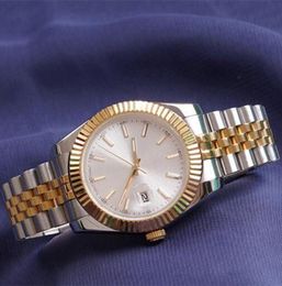Cinturón de acero de lujo de 41 mm Datejust de oro y plata de dos tonos Relojes mecánicos para hombre de la marca Reloj presidente de negocios, reloj Desinger