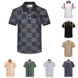 luxe 5A Mens Design de mode Polos Luxe Italie Hommes Vêtements de créateurs à manches courtes Casual Homme Été T-shirt De nombreuses couleurs sont disponibles