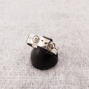Luxe 6UCCI Sieraden 925 Sterling Zilveren Ghost Ringen voor Vrouwen Mannen Koppels Finger Ring Sets met Doos Verjaardag Geschenken 455318