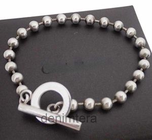 Luxe 6ucci bijoux cercle boule chaîne perlée bascule 925 bracelets en argent sterling pour femmes hommes couples avec boîte de marque bracelet ensemble cadeaux d'anniversaire EPXY