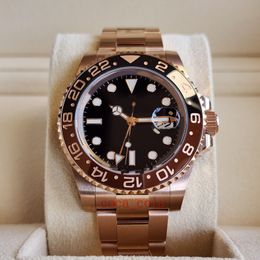 Luxe Een gloednieuw horloge GLOEDNIEUW (Automatisch) 3285 GMT II II ROOTBEER EVEROSE 18K GOUD 126715CHNR GARANTIE heren HORLOGE+DOOS