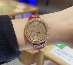 Luxe AAA PATKPHILIP Automatisch horloges Hoogwaardige 18K Rose Gold Original Diamond Set Mechanical Watch Dames Watch 4968/400R-001