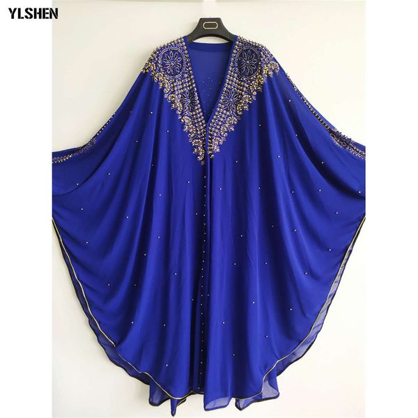 Vestidos africanos de lujo para mujeres 2019 nueva ropa africana Dashiki Diamond Abaya Dubai Robe noche vestido largo musulmán capucha capa