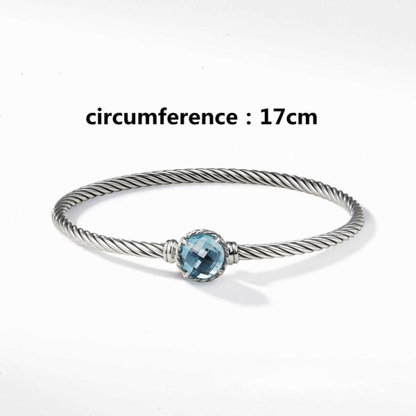 Bracelet de luxe et de charme pour femmes européennes et américaines DY Top Designer Fashion Circle Chain Collier Chaîne cubaine Bijoux en diamant Cadeau de haute qualité
