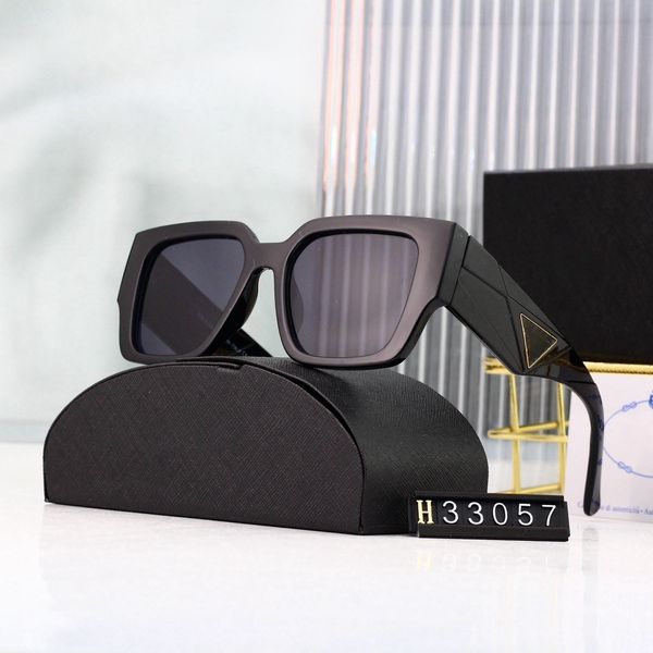 Gafas de sol de lujo y de moda, gafas de diseñador para mujeres y hombres, gafas de alta gama resistentes a la radiación, gafas para mujer, montura de gafas de sol de metal populares con caja