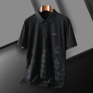 Animaux de luxe Print Men Polo Business Business Top Broidery Shirts Polos Male à manches courtes Homme T-T-Tees Designer Marque