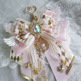 Artisanat de luxe Cosplay Anime, ruban à nœud, sac Ita, accessoires de tige de Carat, décoration de sac à dos Lolita 231228