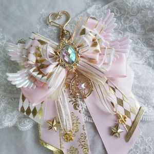 Anime de luxe Cosplay Crafts Bow Ribbon ita sac Carat Rod Accessoires Lolita Backpack Decoration 240422
