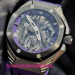 Luxury AP Wrist Watch 26620 IO en 2021 OO D077CA.01 ABBE ROYAL OAK Concept Titanium Metal Ceramic Manual Mécanical Mens Watch 26620IO.OO.D077CA.01
