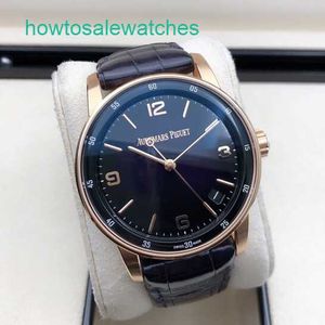 Luxe AP pols Watch Code 11.59 Serie 41 mm Automatisch mechanische mode Casual heren Zwitsers beroemd horloge 15210or.oo.a616cr.01 Gerookt paars