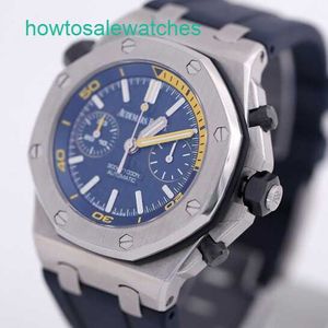 Luxury AP Wrist Watch Epic Royal Oak Offshore 26703st Mens Precision Steel Blue Plate Automatique mécanique Swiss Watch Famous Luxury Sports Watch