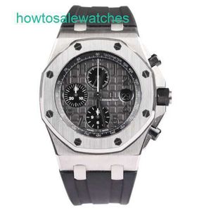 Luxury AP Wall Watch Royal Oak Offshore 26470 Elephant Grey Automatic Machine Men's 42 mm reloj de 42 mm