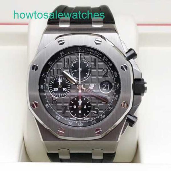 Luxury AP Wrist Watch Royal Oak Offshore Series Mens Automatic Machinery Swiss Imperproof Night Light Date Affichage Business Leisure 26470