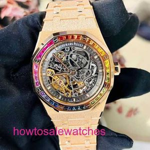 Luxury AP Wrist Watch Royal Oak Series Watch 15412or.YG.1224OR.01 MACHINÉE AUTOMATIQUE LURME SWISS WORLD WORD WORD