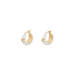 Boucles d'oreilles de luxe Arc de Triomphe pour femmes, lettres en relief en émail blanc OL mode élégantes boucles d'oreilles boucles d'oreilles simples bijoux cadeau GGG