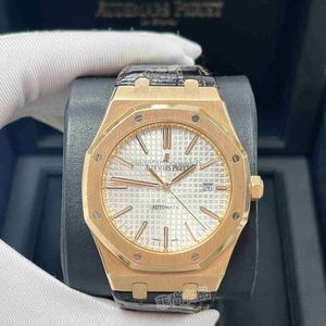 Luxe Audemar Designer Piquet kijkt APSF Royals Oaks Polshipwatch Public Nieuw Watch 18K Rose Gold Automatische Mechanische heren 15400 Audemarrsp Waterdicht roestvrij