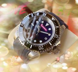 Mouvement mécanique automatique de luxe montre 43mm super lumineux mens horloge top qualité noir bleu couleur grand cadran élastique affaires montres décontractées montre de luxe