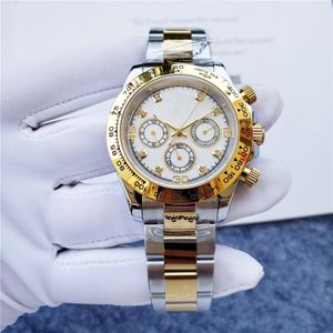 Montres automatiques de luxe saphir étanche diamant blanc nacre 40mm cadran montre pour hommes Relojes para hombres