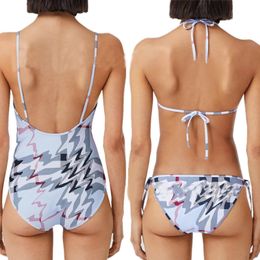 Luxe B Brand Sexy Bikini Swimsuit Designer Zwempak voor dames Beach Bikini Bikini -zwemkleding Letter Latte Summer Split Split Baadpakken
