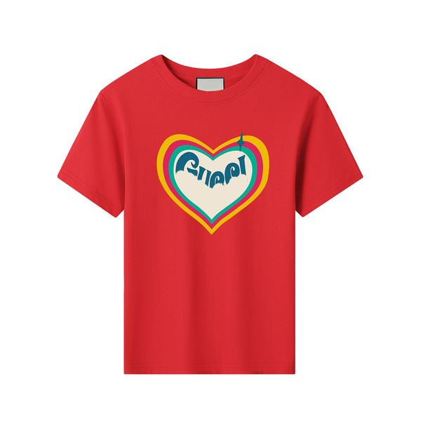 Vêtements de luxe pour bébés, imprimé d'amour, survêtement mignon en coton pour enfants garçons et filles, T-shirts à manches courtes, vêtements d'été courts pour enfantsCHD2310198 esskids