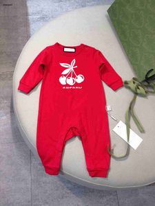 Luxe baby jumpsuits van hoge kwaliteit Feestelijke rode pasgeboren bodysuit Maat 52-90 Meerdere patroonprints baby kruippakje Oct25