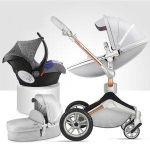 Poussette bébé 3 en 1 chariots pliables pour nouveau-nés landaus bébé paysage élevé pour bébé berceau rotatif à 360 degrés