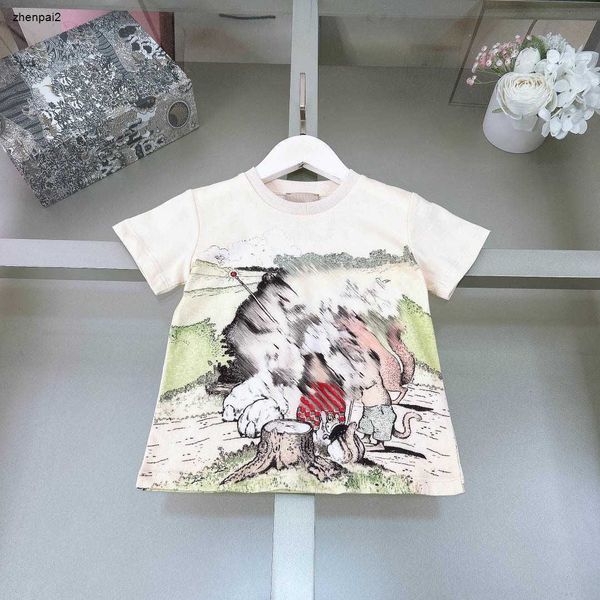 Bébé de luxe T-shirts Modèles de construction d'équipe animale coton filles garçons taille à manches courtes 90-160 CM vêtements pour enfants de créateurs t-shirts pour enfants d'été 24Feb20