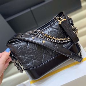 Sac de luxe 10a sacs à main en cuir véritable sac de créateur femmes noir épaule hobo sacs chaînes vintage bandoulière avec boîte