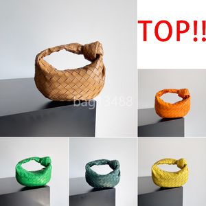 Luxe tas Designer tas dames hobo jodie mini tas groene draagtas zacht lederen geweven tas geknoopte tas mode handtas portemonnee koppelingszak klassieke zakje avondtas met doos