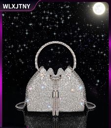 Luxe tas diamant avondtas zilver designer tas handtassen parel tas handtassen luxe handtassen 240329