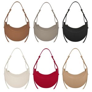 Luxe tas Numero Dix Halvemaantas Volnerf getextureerd Glad kalfsleer Tote Designer Ritssluiting Crossbody Dames Hobo Handtassen Schoudertassen Portemonnee