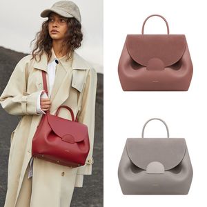 Bolso de lujo Numero Dix Bolso de media luna Bolso de mano de piel de becerro suave texturizado de grano completo Diseñador con cierre de cremallera Bolsos cruzados tipo hobo para mujer Bolsos de hombro Monedero