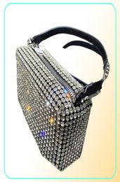 Bolsa de lujo Mujeres Diamante Hobobag bolso Cosco de hombro Cuerpo de hombros brillantes Rhinestone Bag Purse Ladies Clutch65817733