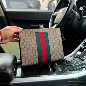 Luxury Men embrague Bolse maletín Bolsa de diseñador Empresa Sobre de axil