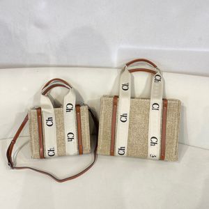 Luxe tas Woody strandtas Designer tas Handtas draagtas Damesmode Linnen Schoudertas van hoge kwaliteit Boodschappentas met grote capaciteit1