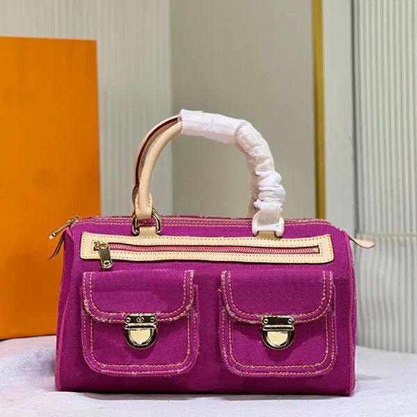 Bolsos de lujo Bolso de hombro clásico Bolsos vintage Monedero Cierre de cremallera Flor vieja Letras de moda Pestillo Cuero real S Bolsos de diseñador trampa Mujer Pequeño diseñador Tote