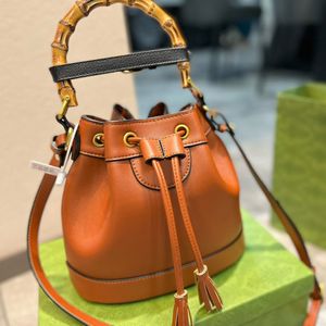 Luxe tassen Designer tas handtassen mode bamboe emmer portemonnee kruispunten dubbele letter schouderbakken portemonnee