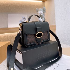 Luxe tassen Designer handtas Crossbody tas voor dames Praktische stijl Hand- en schouderdraagtas Minimalistisch vintage 2-kleurig ontwerp