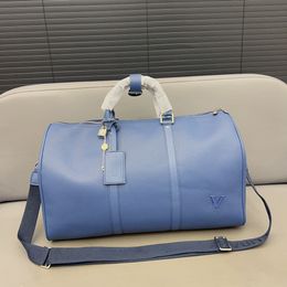 Luxe tassen Heren plunjezakken Blauwe letter reistassen Designermerk Dames luchthaventas Handtassen Heren Keepall Totes Crossbody schoudertassen Fitness yogatas voor heren