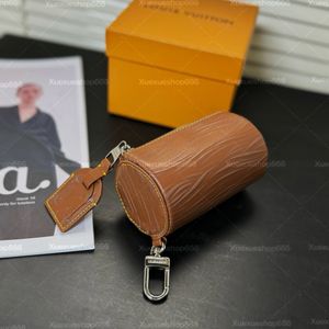 Luxe tassen herensleutelportefeuilles zachte polochonzakjes Designer dames portemonnees schattige krabtassen met sleutelhanger koppels houtnerf hoofdtelefoontassen hangerbedels