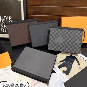 Sacs de luxe Portefeuilles pour hommes Lettre à carreaux classique Sac à main Lettres de couleur Lager Capacité Womens Wash Bag Designer Men Storage Wallets Pocket Unisex Zipper Clutch Bags