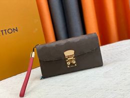 Luxe tassen Dames Lange Portefeuilles Bruine Letter Pils Kaarttassen Merk Designer Witte Geruite Opbergportemonnees Clutch Bags Vrouwelijke Ritszak Kaarttassen Lange Portefeuilles