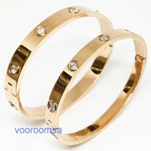 Luxe Bangle designer sieraden man armband Hoge kwaliteit Autobanden Mode tien Diamant Heren en dames titanium staal zilver goud roos Met Originele Doos