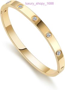 Luxe Bangle designer sieraden man armband Hoge kwaliteit Autobanden Gouden Armbanden voor Vrouwen 14K Vergulde Vriendschap Zirconia Hebben Originele Doos