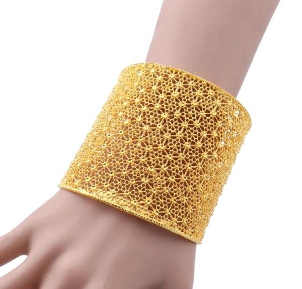 Bracelet de luxe couleur or 24K, dubaï, africain et indien, taille pour femmes, bijoux de mariage, cadeaux de fête, 8511259