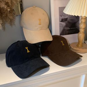 Luxe baseballpet designer hoedpetten casquette luxe unisex effen geometrische print getailleerd boerderijcanvas met CE corduroy baseballpet, geheel Koreaanse versie